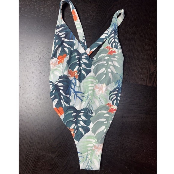 ToLuca Venus Midi Ambrosia Tropical Hawaiian One Piece Swim Bathing Suit Small - Picture 3 of 10